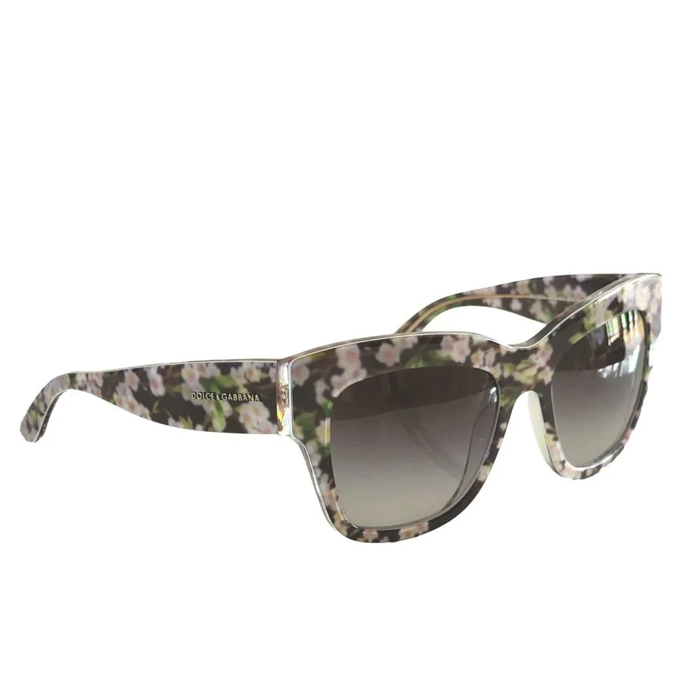 DOLCE & GABBANA Floral Acetate Square Sunglasses DG 4231 - Picture 5 of 10